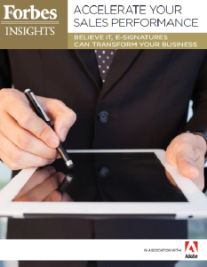 Forbes Insights Accelerate your Sales performance 233x300 - Accelerate Your Sales Performance: Believe it, e-signatures can transform your business.