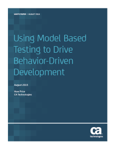 Using Model Based Testing to Drive Cover 231x300 - Using Model Based Testing to Drive Behavior-Driven Development