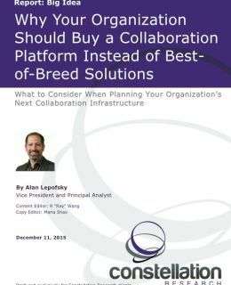 why your organization should buy a collaboration platform instead of bestof breed solutions 260x320 - Why Your Organization  Should Buy a Collaboration  Platform Instead of Best- of-Breed Solutions