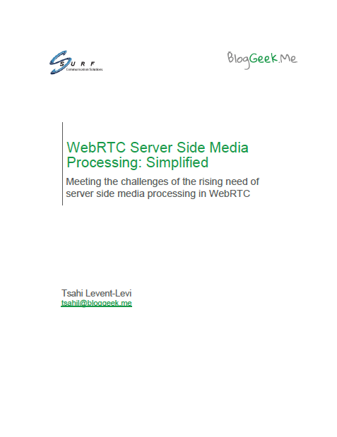 Surf Cover Image - WebRTC Server Side Media Processing: Simplified