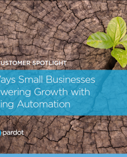 476120 SMB Case Studies eBook V8  1  Cover 260x320 - Five Ways Small Businesses Are Powering Growth with Marketing Automation
