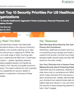 Screen Shot 2016 06 08 at 7.35.19 PM 260x320 - Top 10 Security Priorities for US Healthcare Organizations