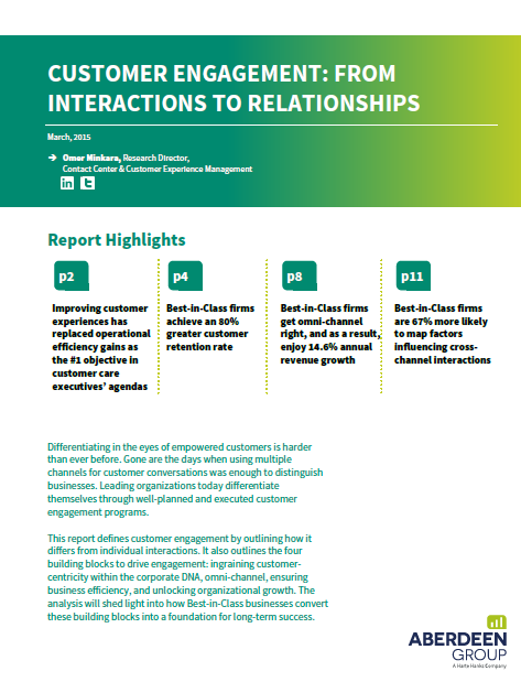 481026 12171 customer engagement from interactions relationships MM Cover - Customer Engagement: From Interactions to Relationships