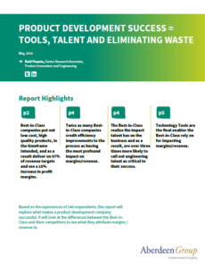 467856 Guide Aberdeen report What drives success for best in class developers cover 230x300 - Product Development Success = Tools, Talent and Eliminating Waste
