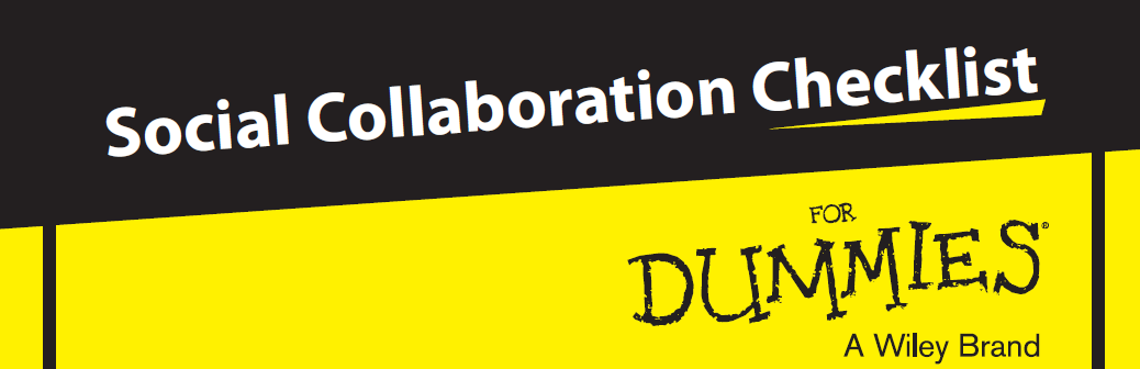 476278 Social Collaboration For Dummies Checklist cover - Social Collaboration for Dummies