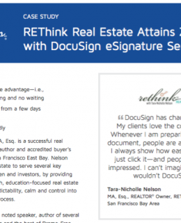 Screen Shot 2016 10 15 at 12.36.35 AM 260x320 - REThink Real Estate Attains Zen with DocuSign eSignature Service