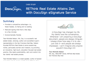 Screen Shot 2016 10 15 at 12.36.35 AM 300x206 - REThink Real Estate Attains Zen with DocuSign eSignature Service