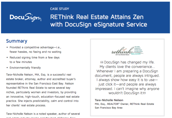 Screen Shot 2016 10 15 at 12.36.35 AM - REThink Real Estate Attains Zen with DocuSign eSignature Service
