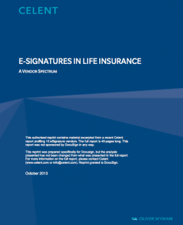 e-Signatures in Life Insurance