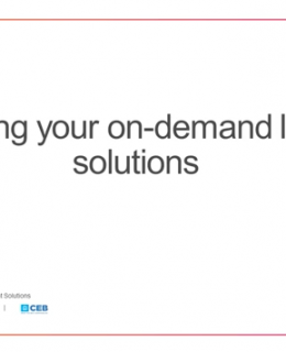 Measure the ROI of your on-demand learning solutions