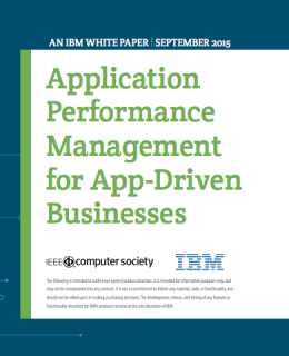 Application Performance Management for App-Driven Businesses