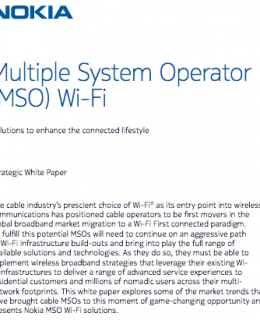 Multiple System Operator (MSO) Wi-Fi