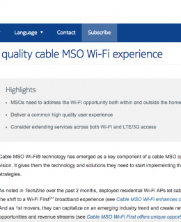 Delivering a quality cable MSO Wi-Fi experience