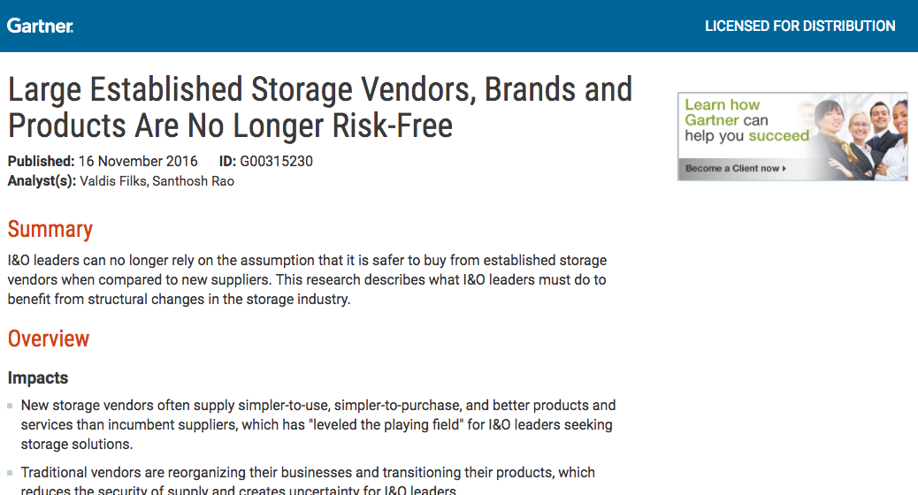 Screen Shot 2017 01 05 at 11.44.20 PM - Large Established Storage Vendors, Brands and Products Are No Longer Risk-Free