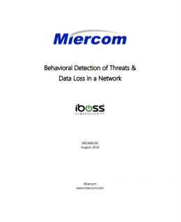 Behavioral Detection of Threats & Data Loss in a Network