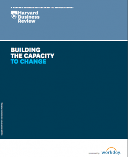 Harvard Business Review Analytic Services: Building the Capacity to Change