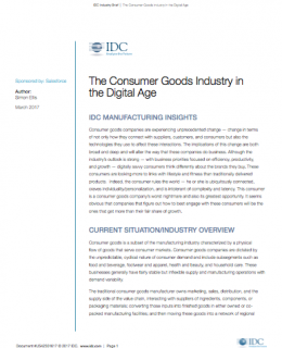 The Consumer Goods Industry in the Digital Age