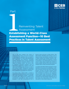 Reinventing Talent Assessment 10 Best Practices in Talent Assessment cover 232x300 - CEB/Gartner: Reinventing Talent Assessment