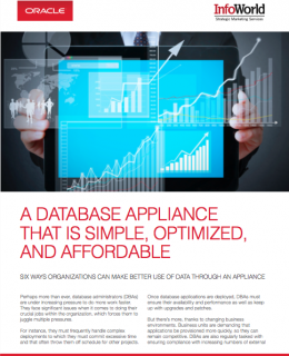 InfoWorld and Oracle White paper: A Database Appliance That is Simple, Optimized and Affordable