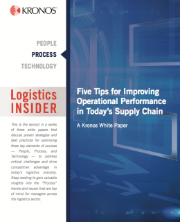 Logistics Insider: Five Tips for Improving Operational Performance in Today’s Supply Chain