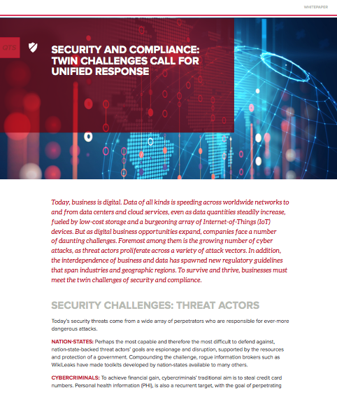 Screen Shot 2017 08 21 at 10.46.45 PM - SECURITY AND COMPLIANCE: TWIN CHALLENGES CALL FOR UNIFIED RESPONSE