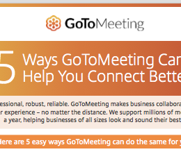 5 Ways GoToMeeting Can Help You Connect Better