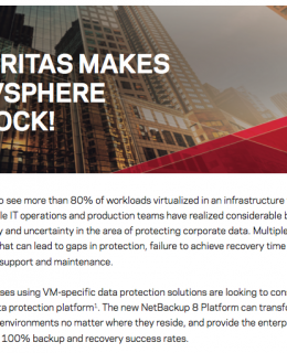 5 Ways Veritas Makes VMware VSphere Backup Rock!