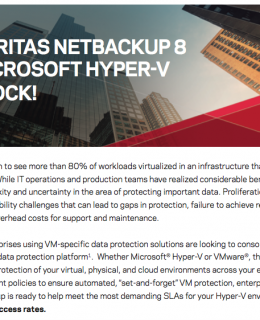 5 Ways Veritas NetBackup 8 Makes Microsoft Hyper-V Backup Rock!
