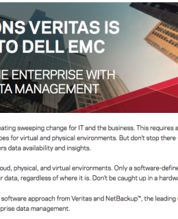 Top Reasons Veritas is Superior to Dell EMC