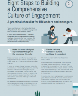 Checklist: 8 steps to building a culture of engagement