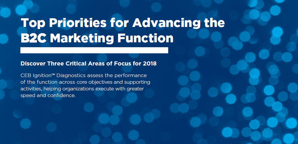 B2C cover 1 - Top Priorities for Advancing the B2C Marketing Function