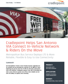 7 260x320 - Cradlepoint Helps San Antonio VIA Connect In-Vehicle Network & Riders On the Move