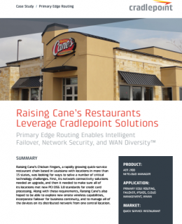 raising 260x320 - Raising Cane’s Restaurants Leverage Cradlepoint Solutions