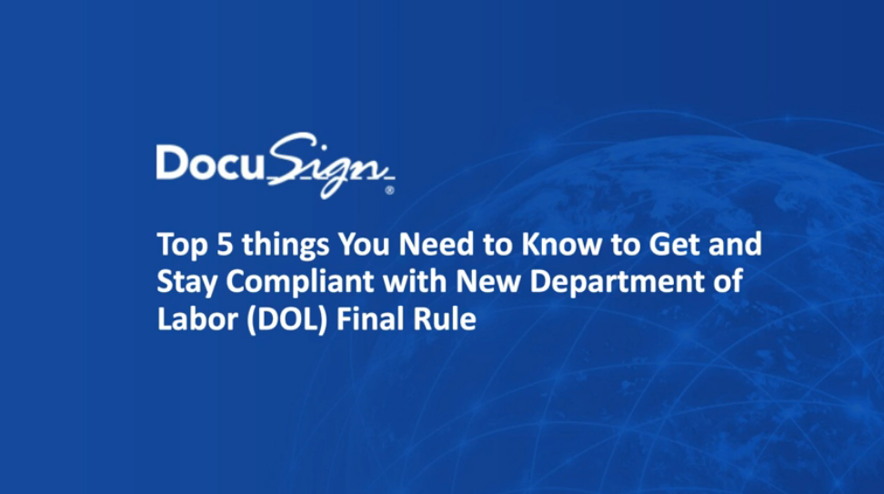 5 - 5 Ways to Stay Compliant with the New DOL Fiduciary Disclosure Rule - On-demand Webinar with American Banker
