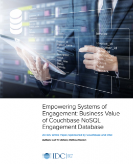 Empowering Systems of Engagement: Business Value of Couchbase NoSQL Engagement Database