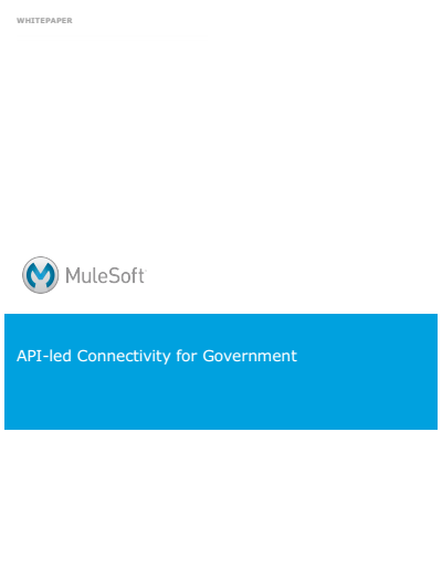 1 5 - API-led Connectivity for Government
