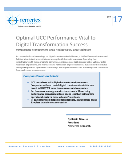 2 5 - Optimal UCC Performance Vital to Digital Transformation Success