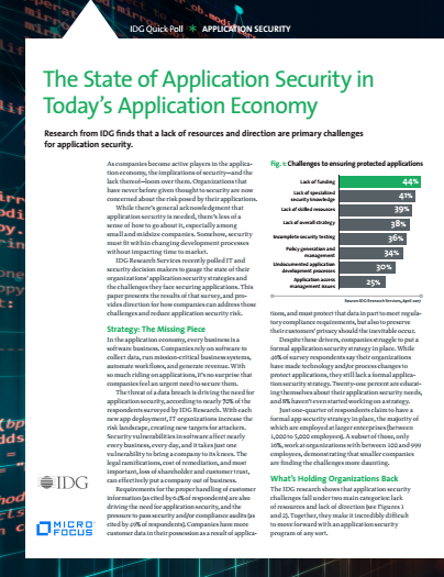 2 - IDG QuickPulse Report: The State of Application Security in Today’s Application Economy