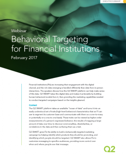 behavioral targeting exec summary cover 260x320 - Behavioral Targeting for Financial Institutions
