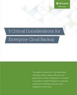 5 Critical Considerations for Enterprise Cloud Backup
