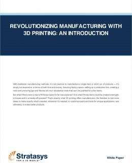 Revolutionizing Manufacturing with 3D Printing: An Introduction
