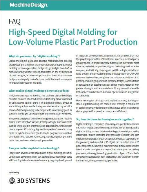 High-Speed Digital Molding for Low-Volume Plastic Part Production
