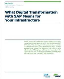 What Digital Transformation with SAP Means for Your Infrastructure
