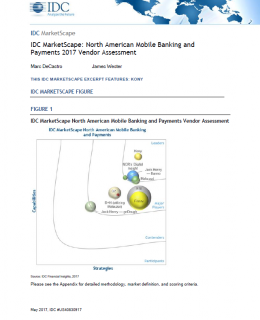 IDC North American Mobile Banking and Payments 2017 Vendor Assesment 260x320 - IDC MarketScape: North American Mobile Banking and Payments 2017 Vendor Assessment