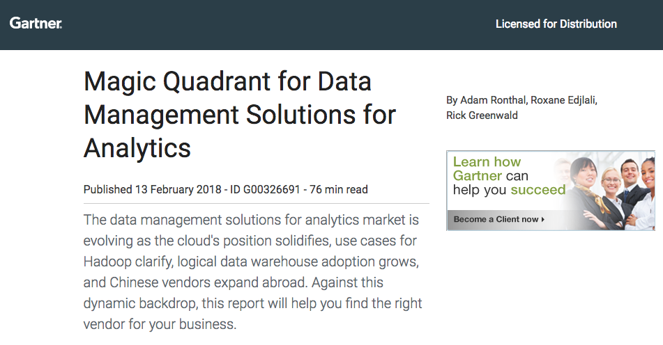 Screen Shot 2018 09 25 at 12.27.03 AM - Magic Quadrant for Data Management Solutions for Analytics