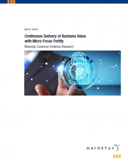 Continuous Delivery of Business Value with Fortify - AppSec ROI White Paper (by Mainstay