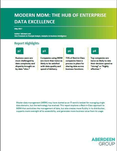 Modern MDM CoverPage - Modern MDM: The hub of enterprise data excellence
