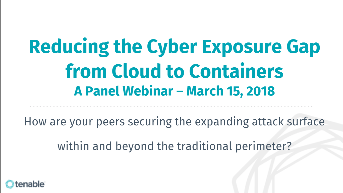 Reducing Cyber Exposure from Cloud to Containers 5 Key Learnings from the CISO POV cover1 - CISO Panel Webinar: Reducing the Cyber Exposure Gap from Cloud to Containers