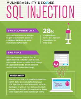 risk vulnerability decoder sql injection veracode infosheet