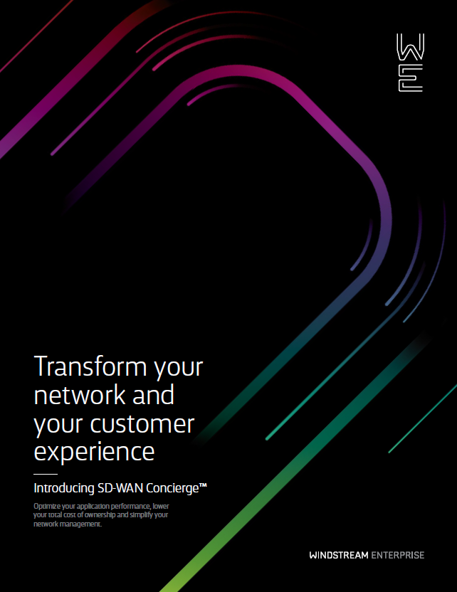 SD WAN Brochure Cover - Transform your network and your customer experience